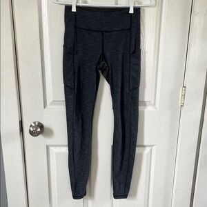 Lululemon Athletica 27" Inseam Grey Marl High Rise Leggings Size 4